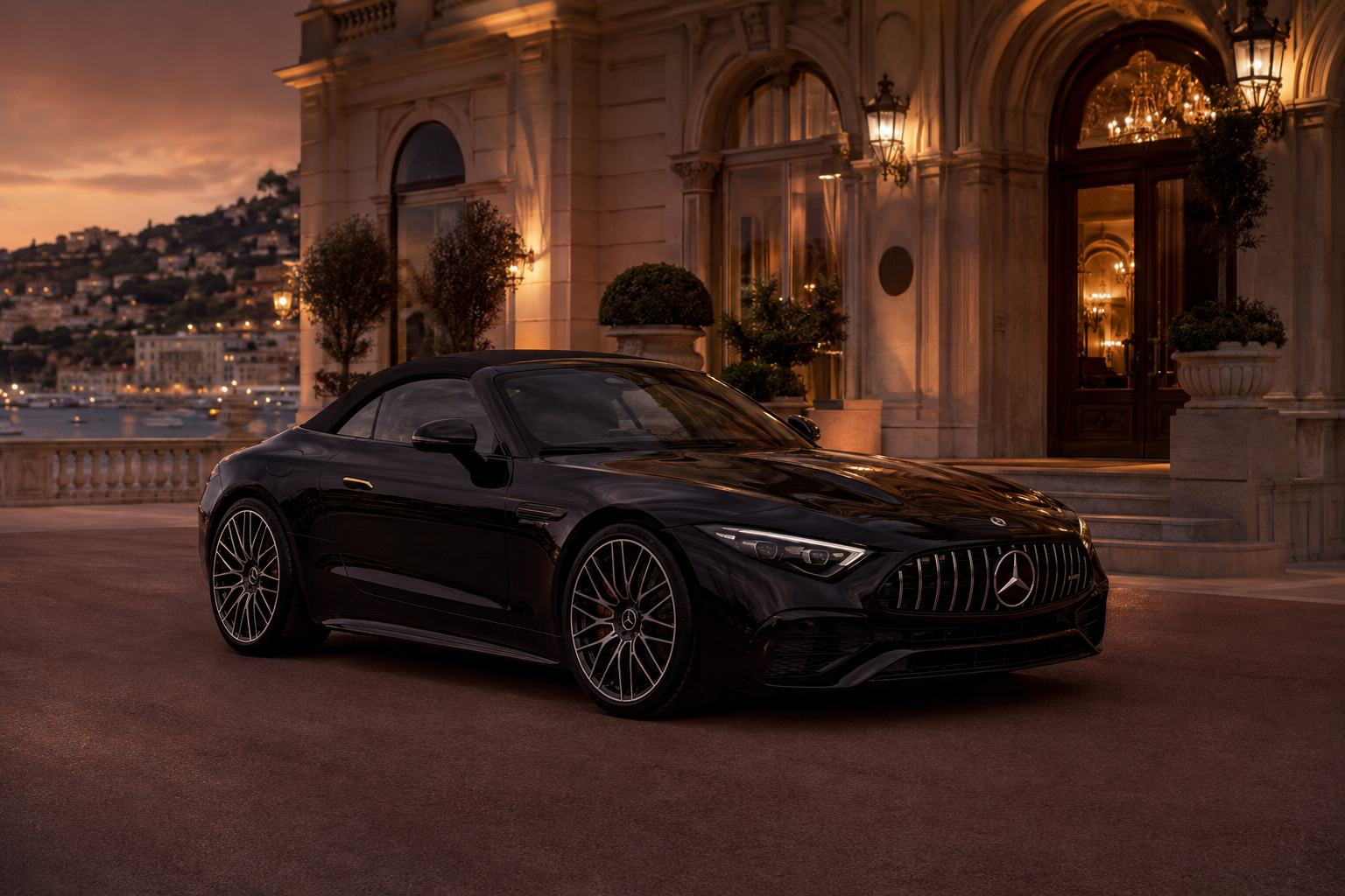 Mercedes SL43 AMG noire