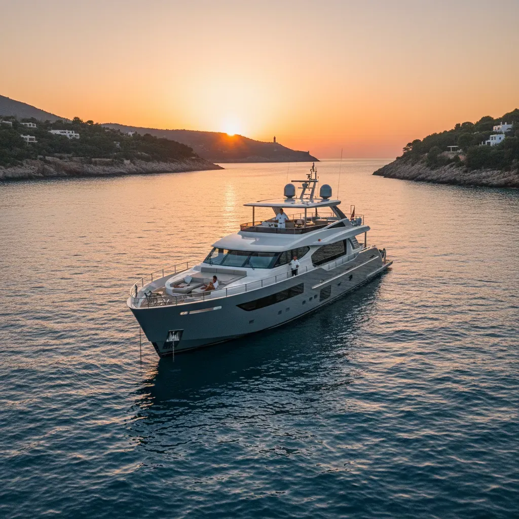 Yacht de luxe en Méditerranée